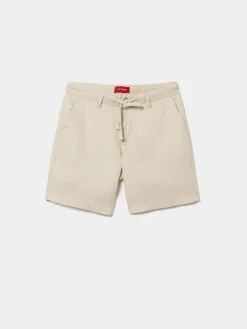 Bermudas 100% linho com bolsos