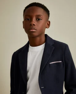 Blazer de algodão com bolsos