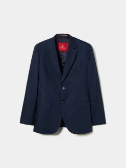 Blazer slim fit com bolsos