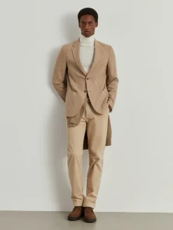 Blazer slim fit com lã