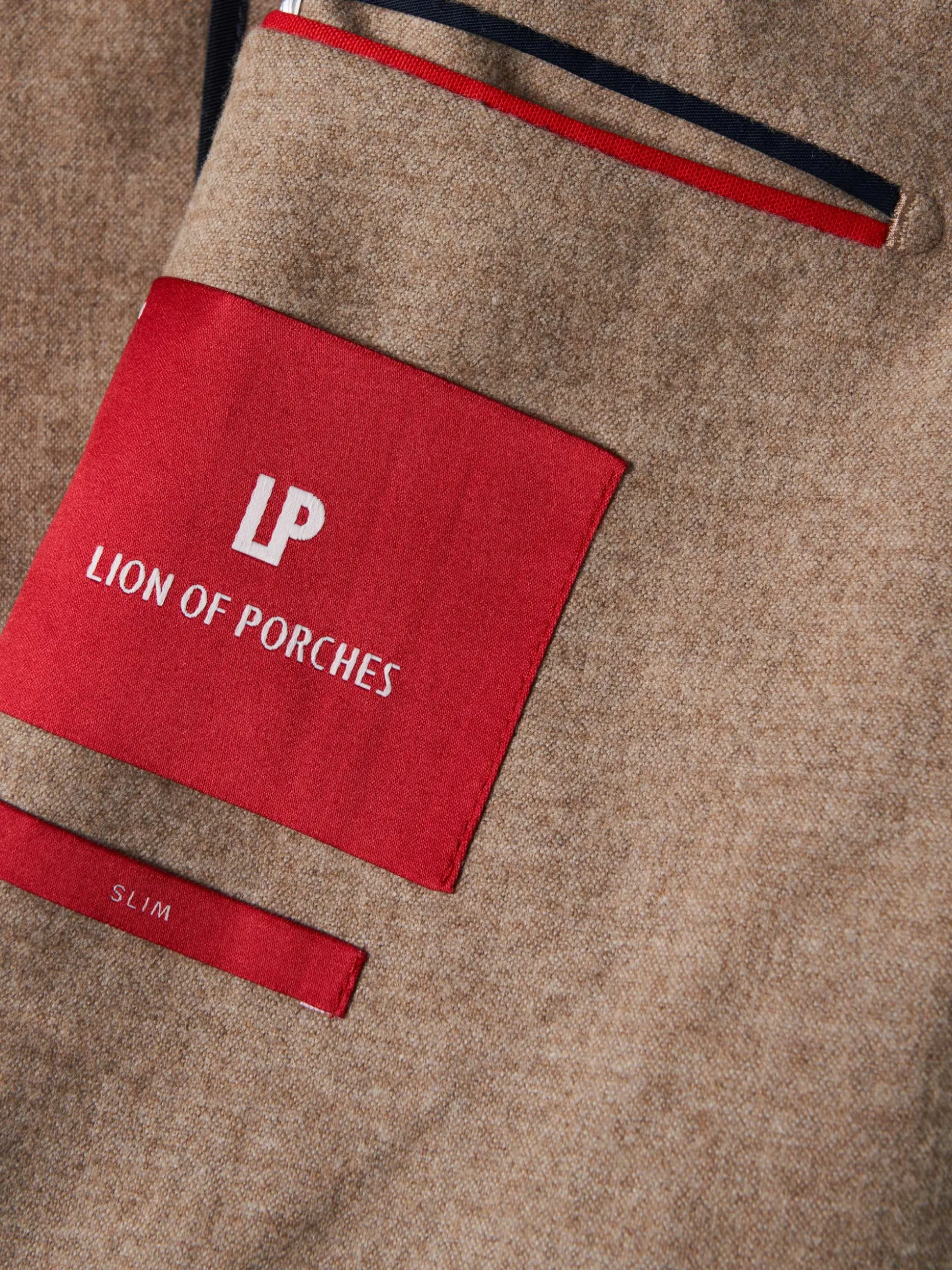 Blazer slim fit com lã