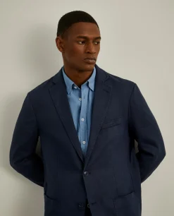 Blazer slim fit em linho