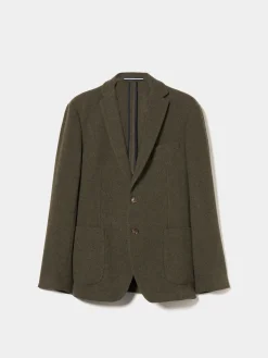 Blazer slim fit mistura de lã