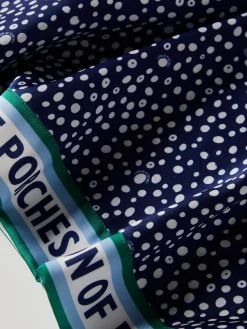 Blusa polka dots de manga curta