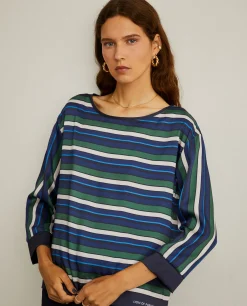 Blusa às riscas