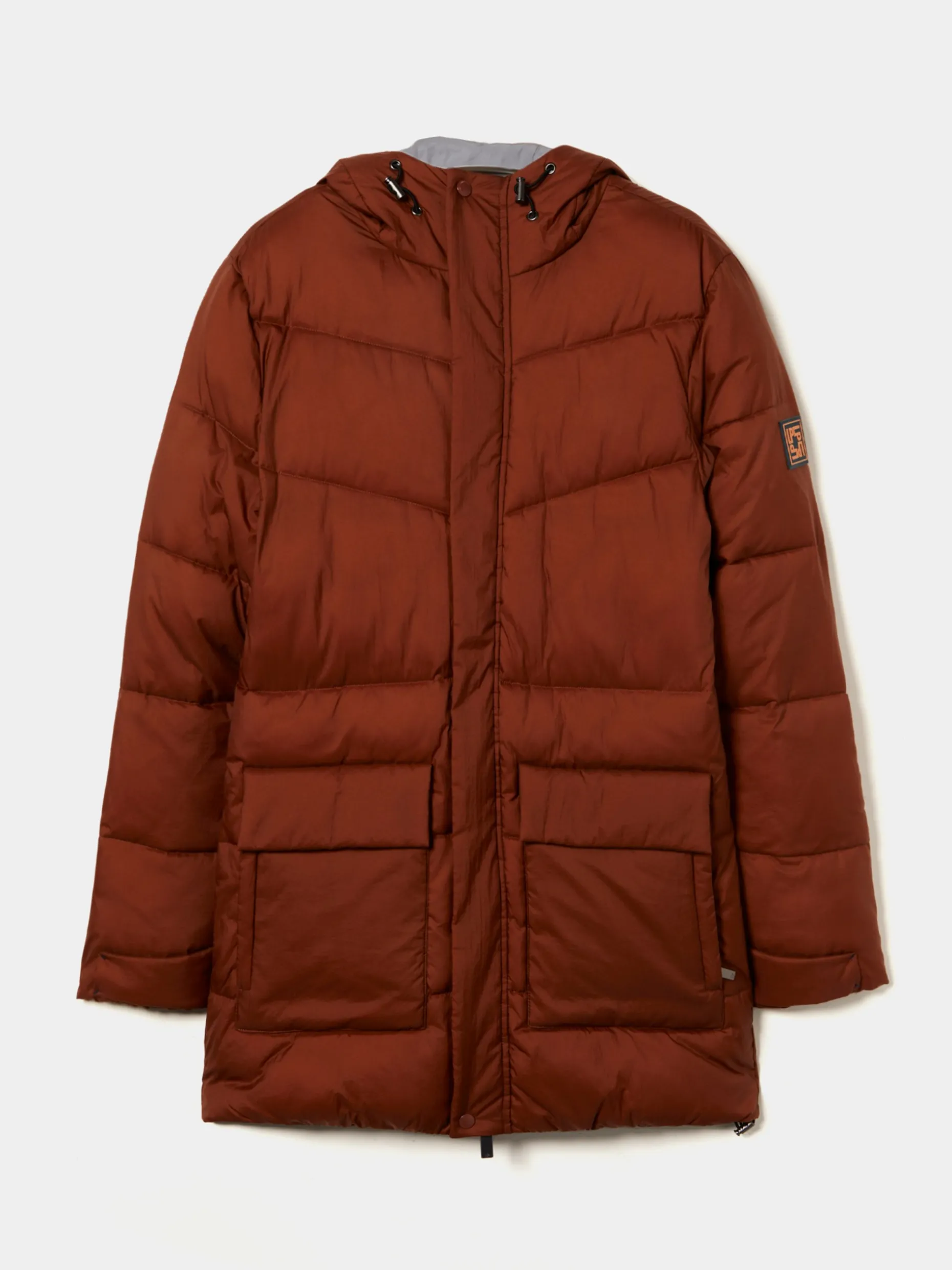 Blusão acolchoado com capuz