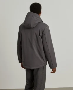 Blusão acolchoado com capuz