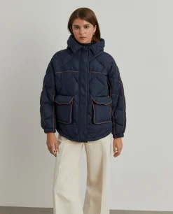 Blusão acolchoado com capuz