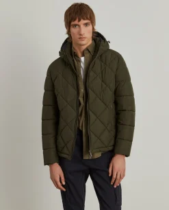 Blusão acolchoado com capuz