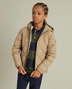 Blusão acolchoado com capuz