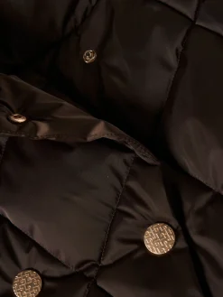 Blusão acolchoado de trespasse