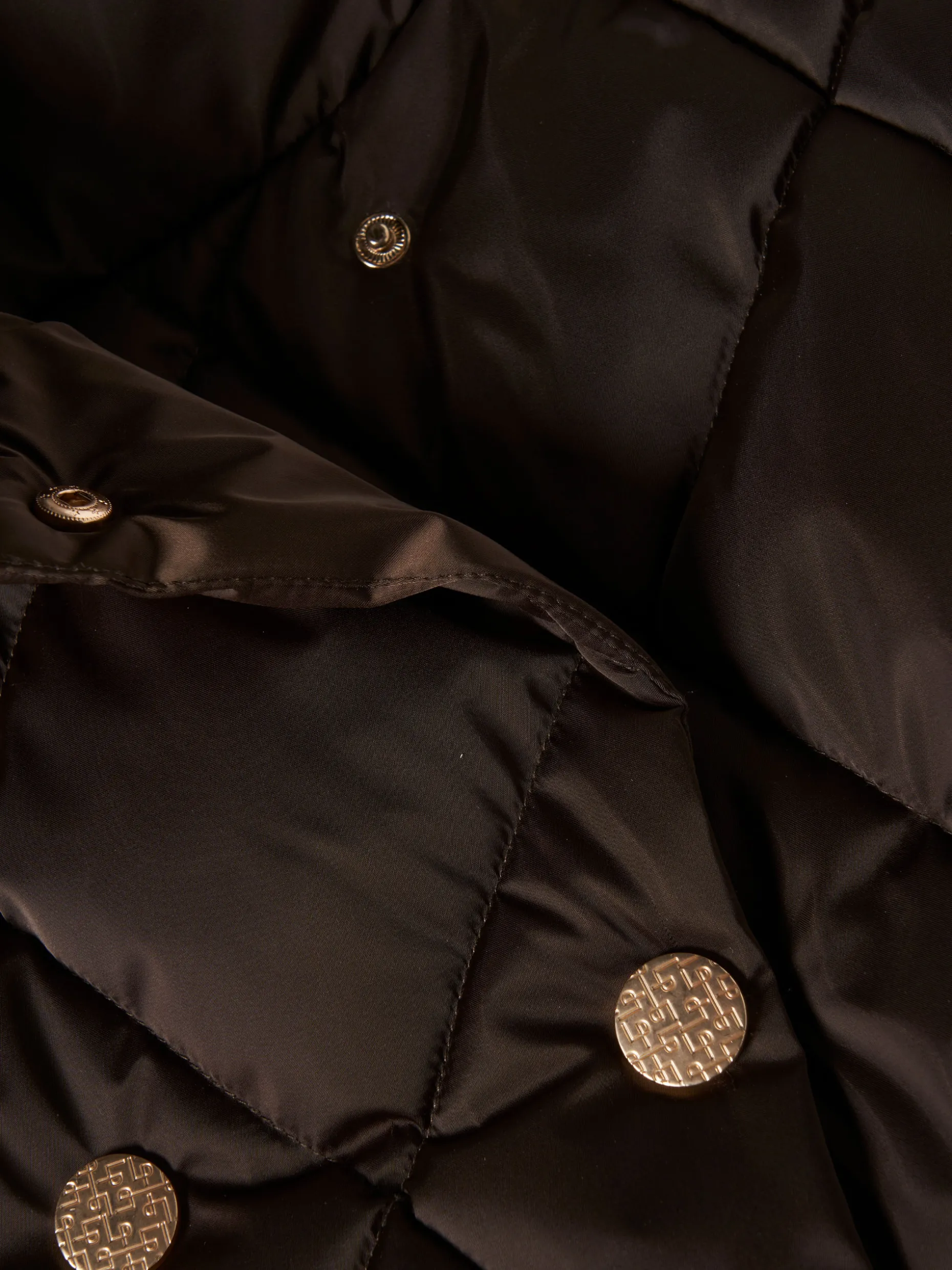 Blusão acolchoado de trespasse