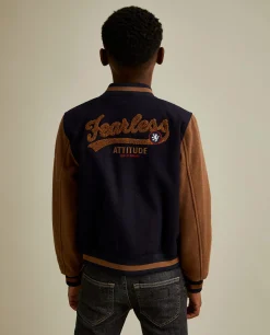 Blusão bomber bicolor