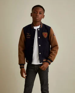 Blusão bomber bicolor