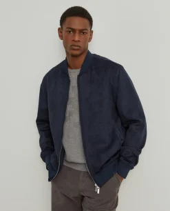 Blusão bomber efeito camurça