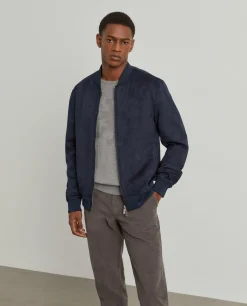 Blusão bomber efeito camurça