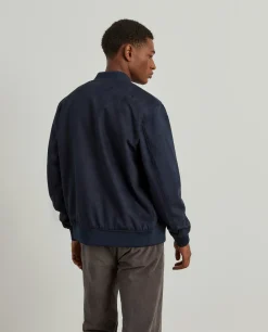 Blusão bomber efeito camurça