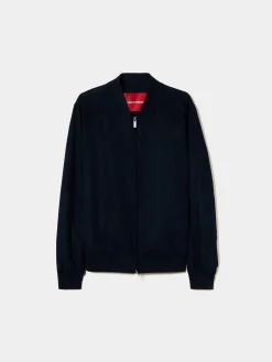 Blusão bomber efeito camurça