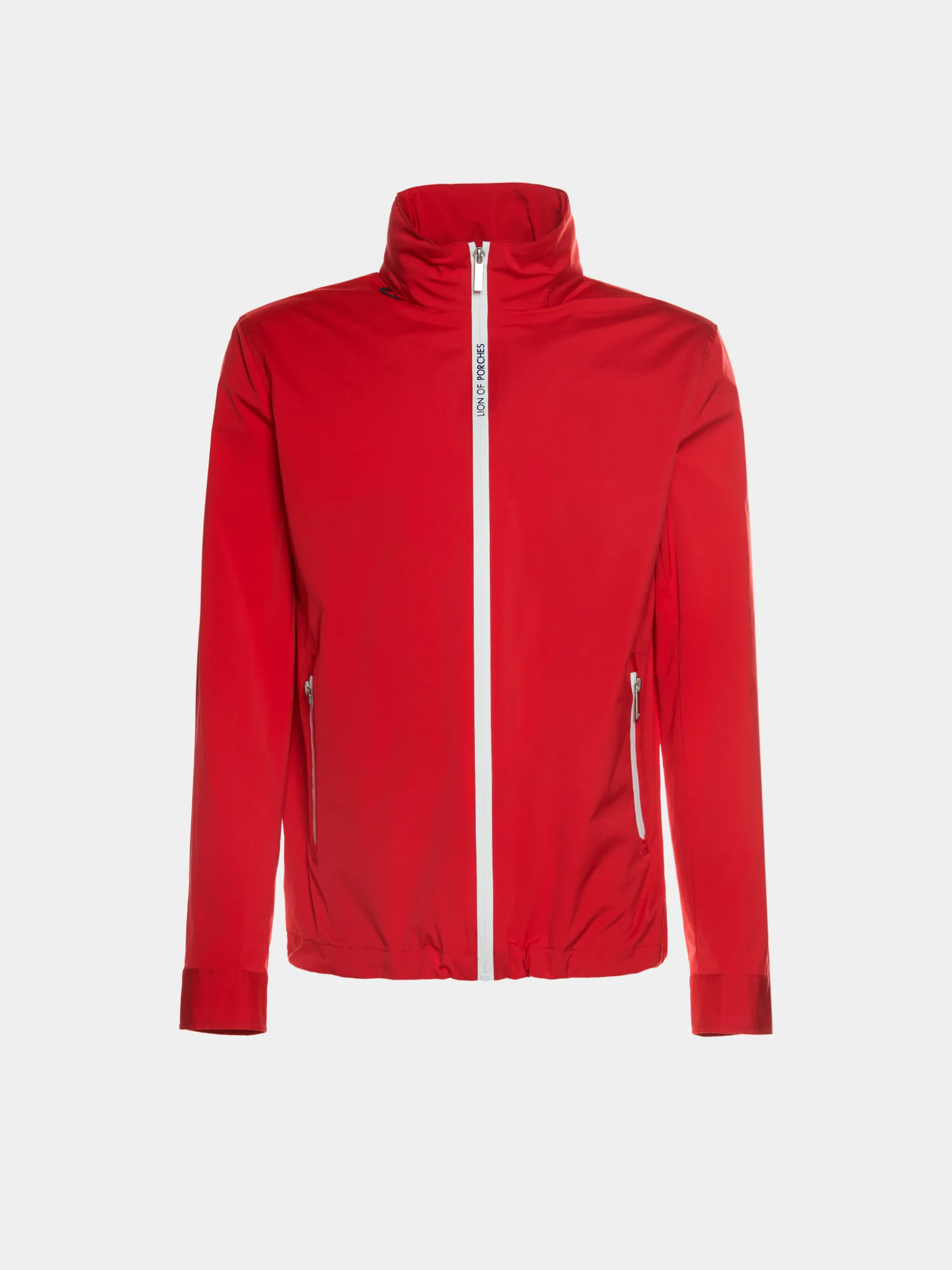 Blusão com capuz embutido na gola