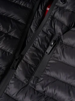 Blusão com capuz frente acolchoada