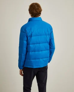 Blusão de penas em tecido técnico