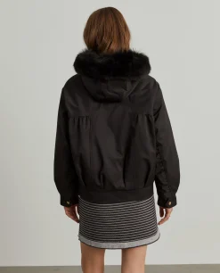 Blusão oversize com pelo