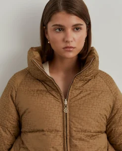 Blusão reversível acolchoado com monograma