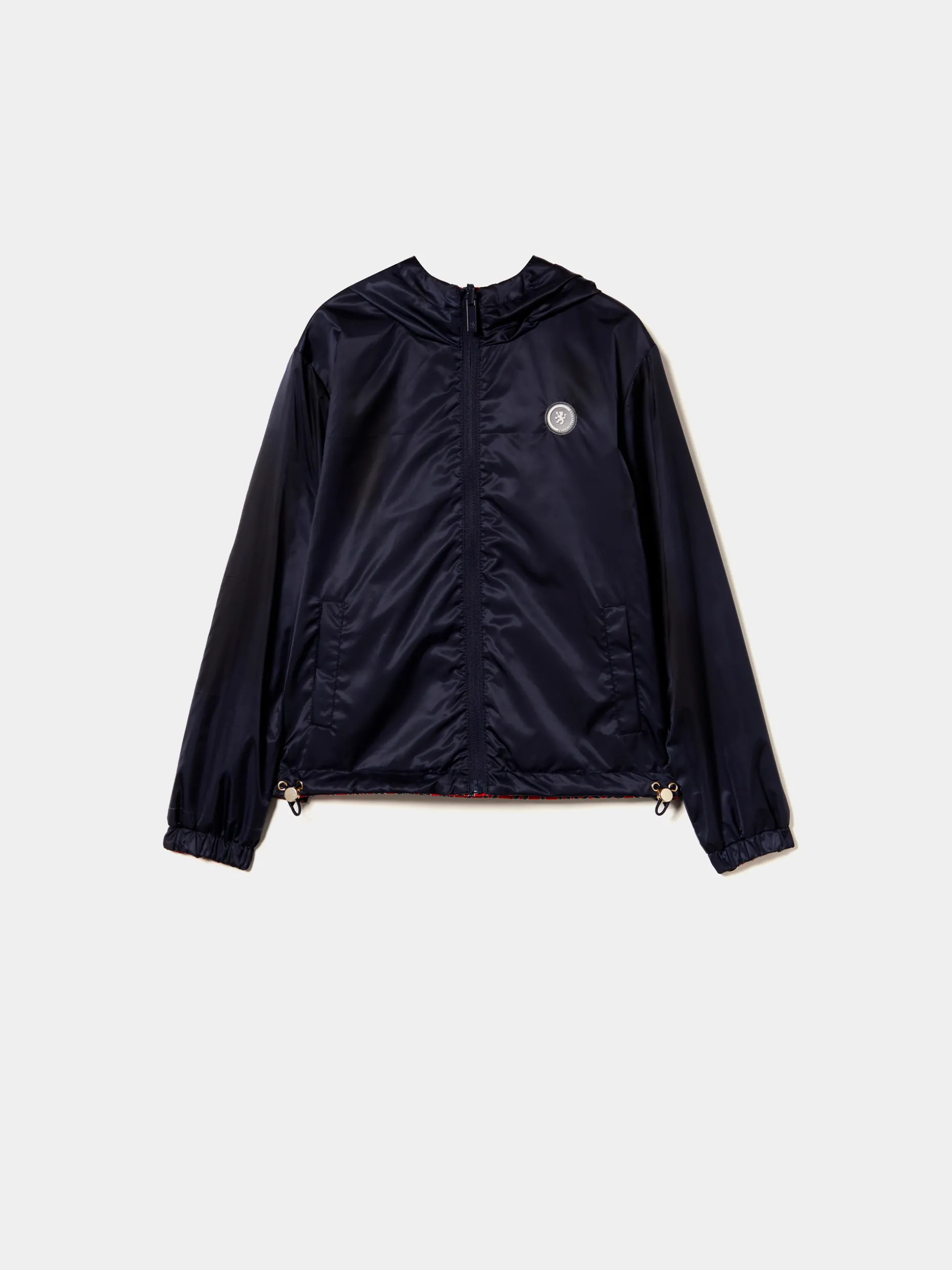 Blusão reversível com capuz