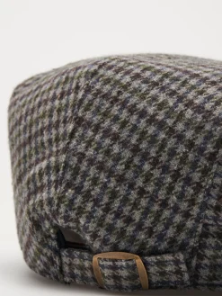 Boina tartan mistura de lã