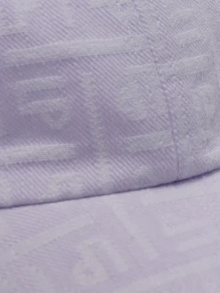 Boné para mulher com pala curva e monograma e logótipo