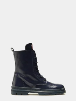 Botas militares em pele