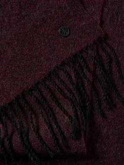 Cachecol com estruturado zig-zag