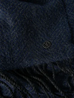 Cachecol com estruturado ziz-zag