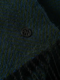 Cachecol com estruturado zig-zag