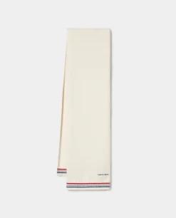 Cachecol de malha riscas em contraste