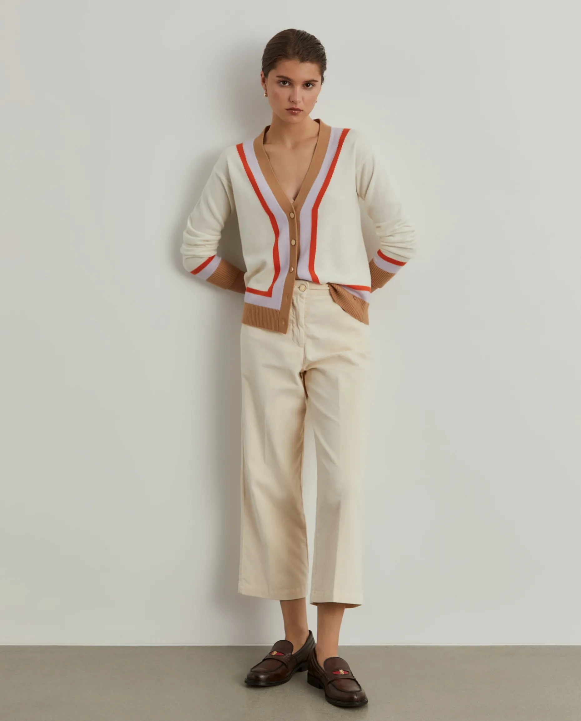 Calças bombazine perna reta