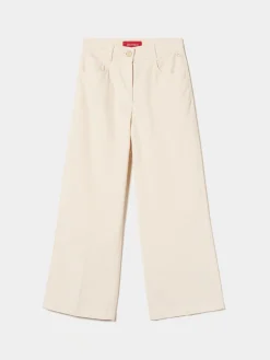 Calças bombazine perna reta