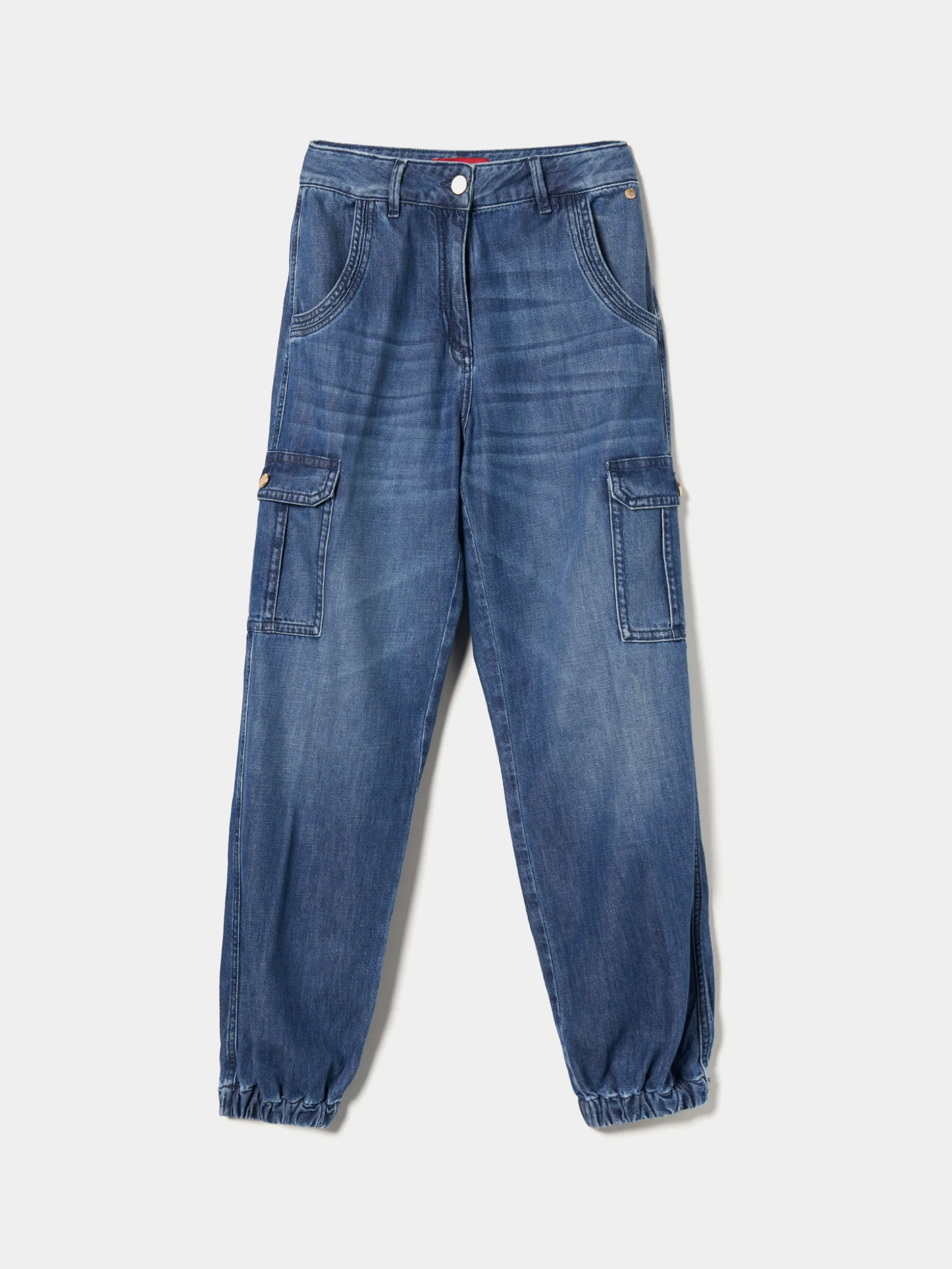 Calças cargo denim