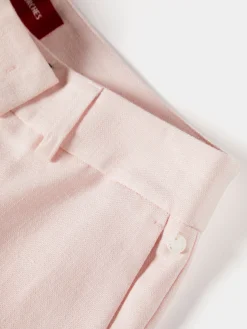 Calças chino clássicas com linho