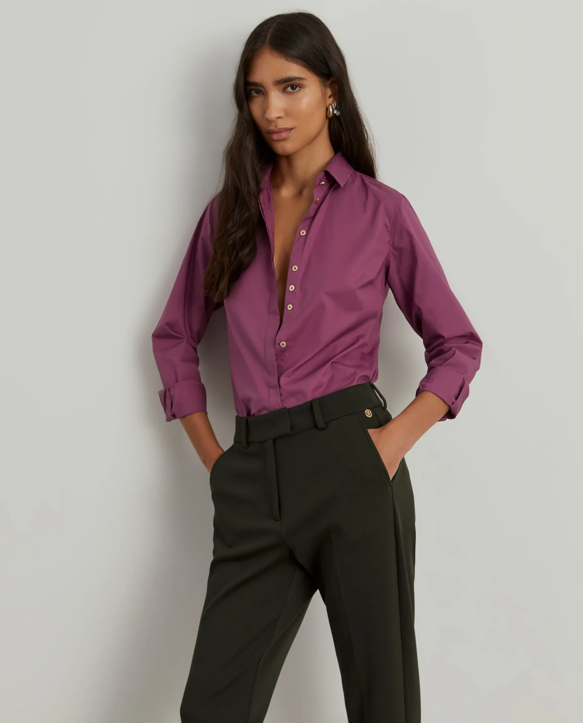 Calças chino de malha