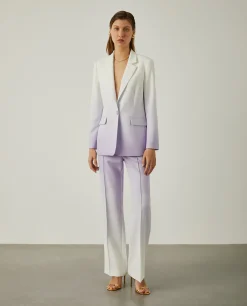 Calças clássicas com degradé