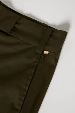 Calças culotte com cintura ajustável