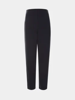 Calças de cintura subida