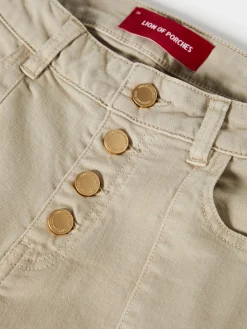 Calças de ganga com cintura subida