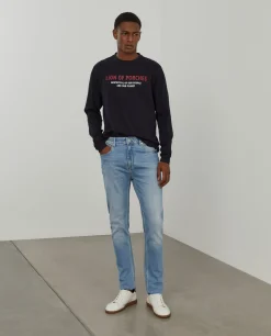 Calças de ganga slim fit de cinco bolsos