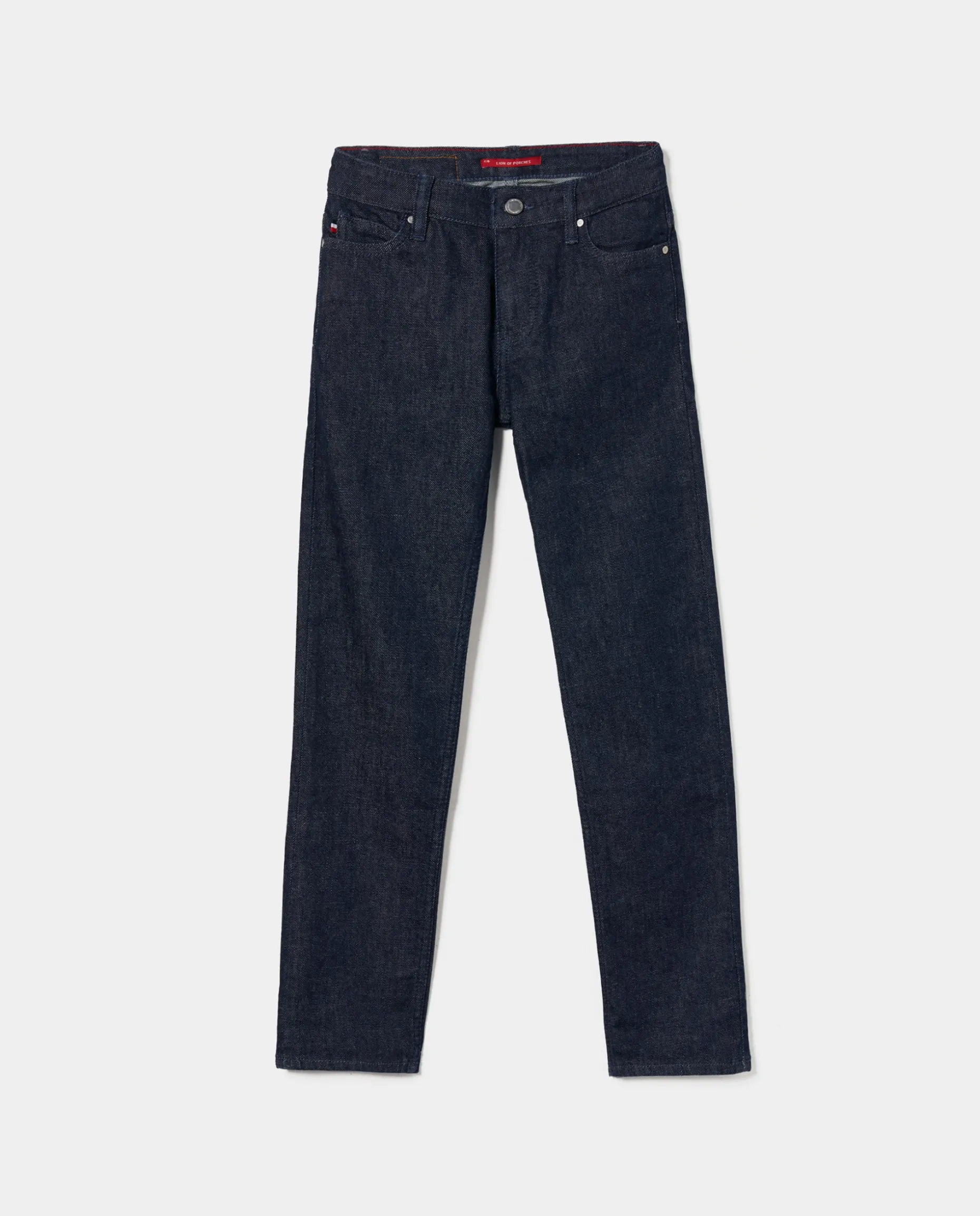Calças denim lavagem escura