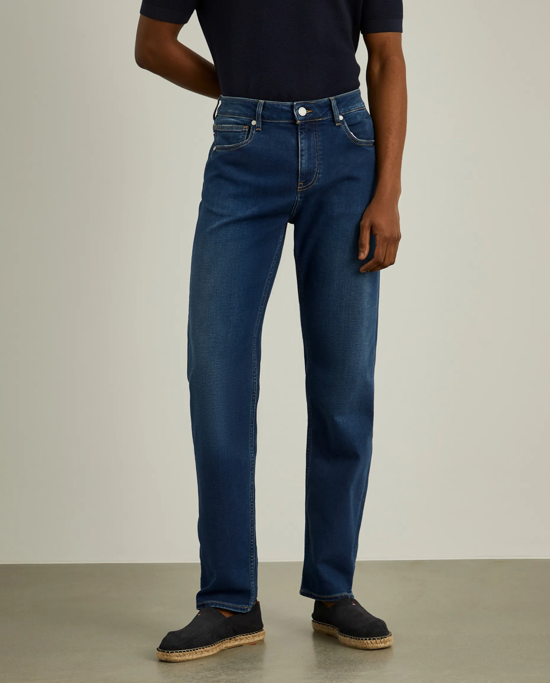 Calças denim regular fit