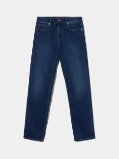 Calças denim regular fit