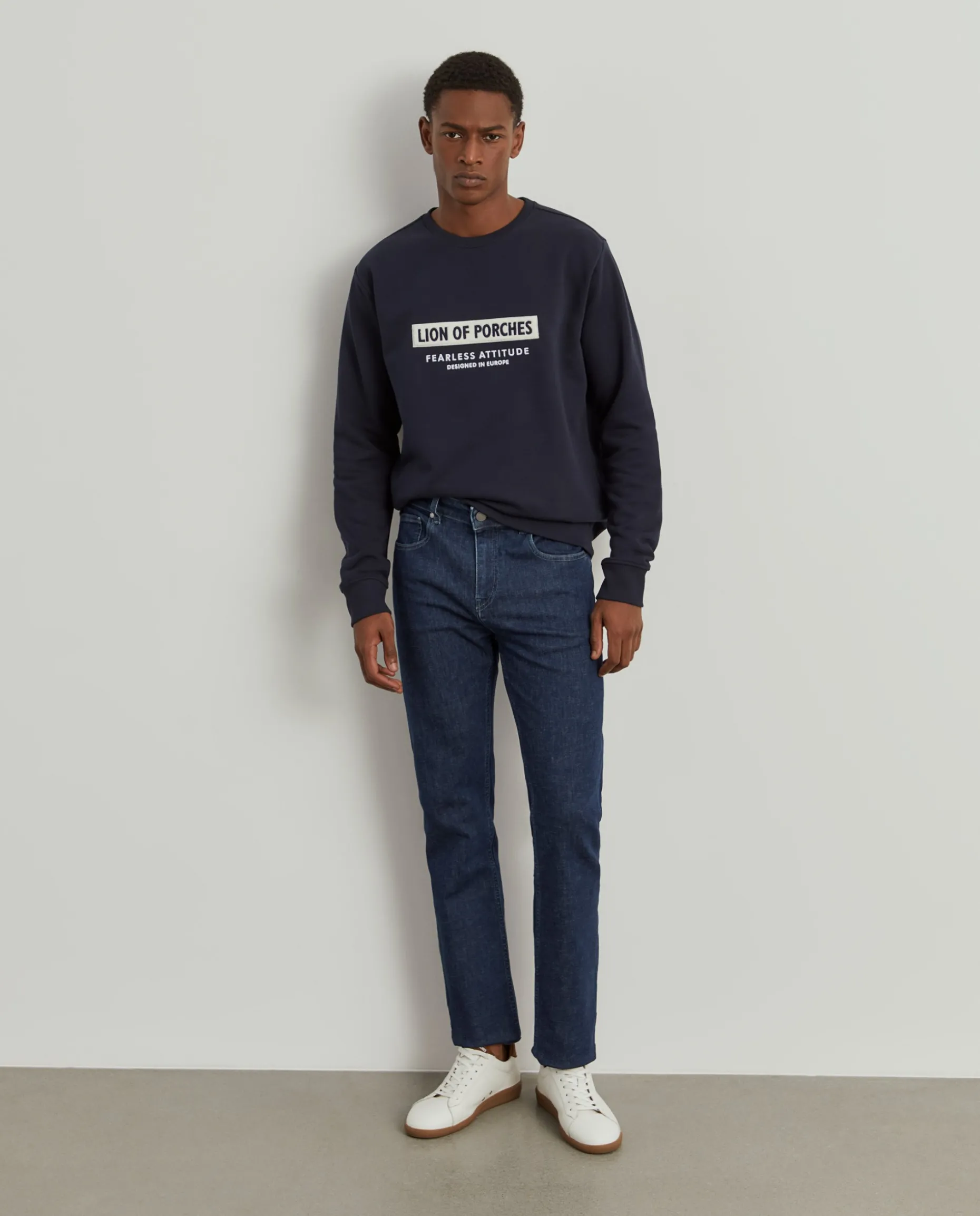 Calças denim regular fit