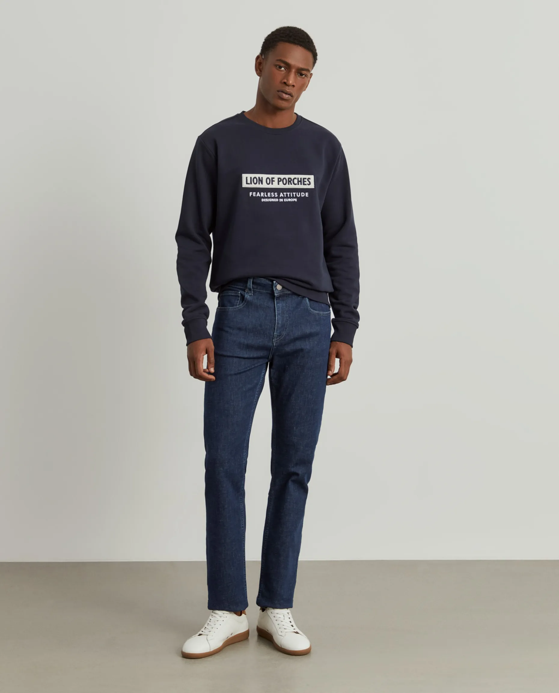 Calças denim regular fit